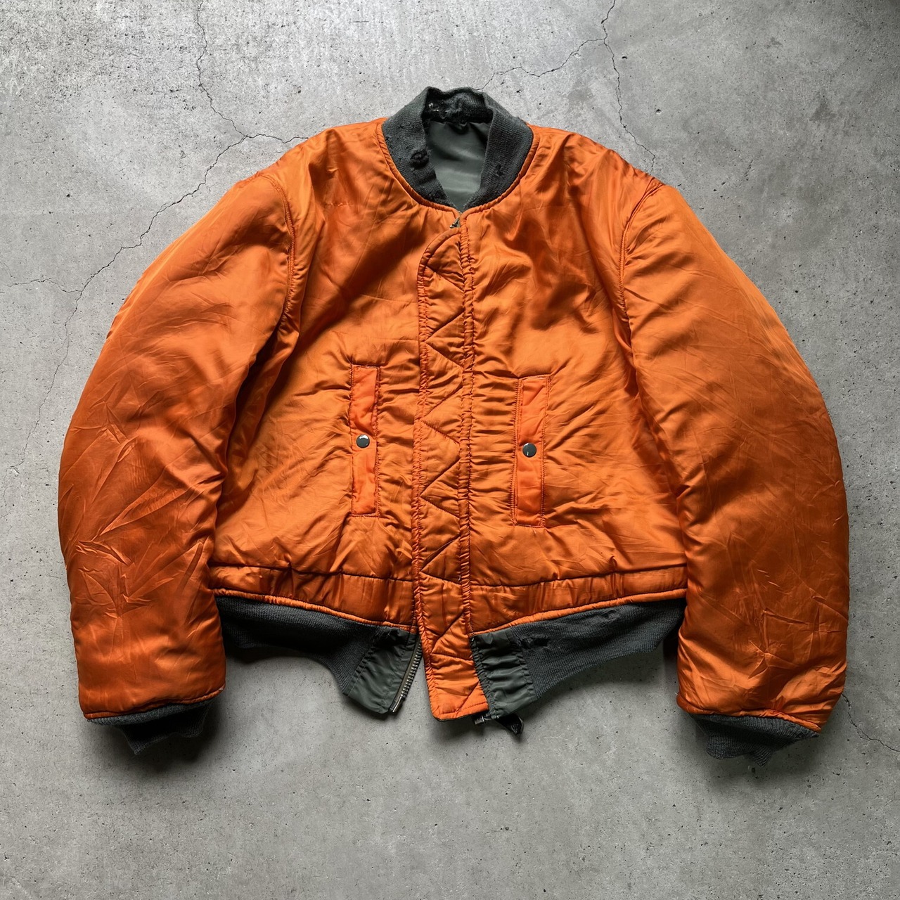 73年納品 70年代 ビンテージ USAF 米軍実品 MA-1 ミリタリー フライト 