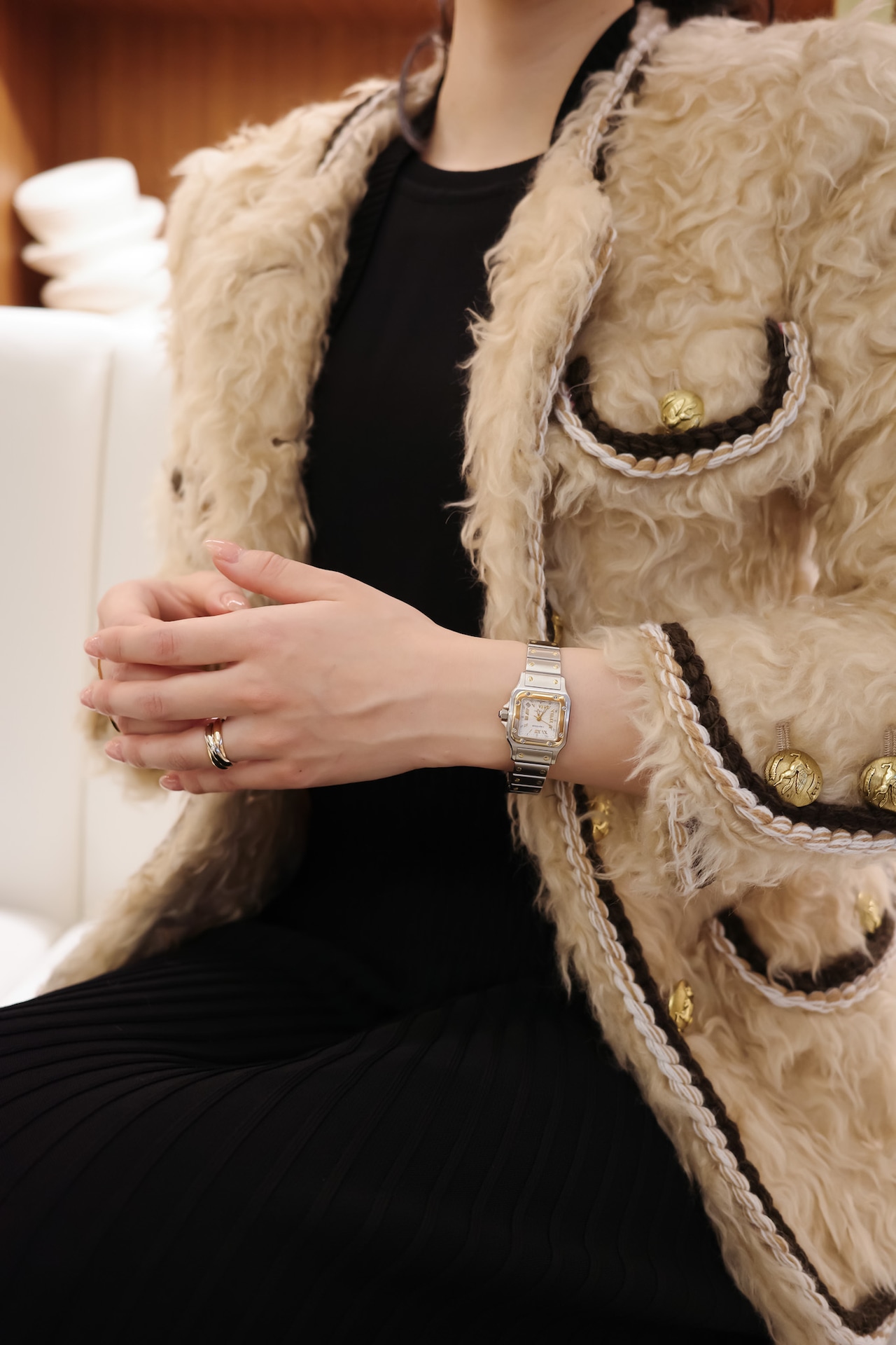 カルティエ サントスガルべ SM コンビ 自動巻き