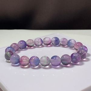 A42.多彩なグラデーション♪変わった色合いフローライトブレスレット