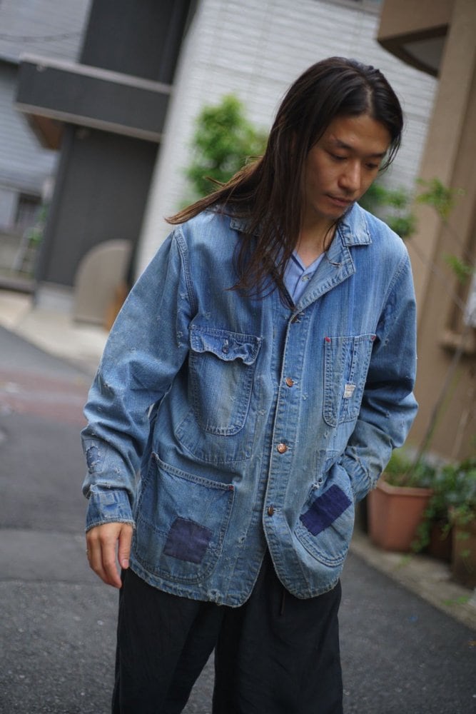 BIG MAC - Penneys] Vintage High Aging Coverall Denim Jacket [1960s