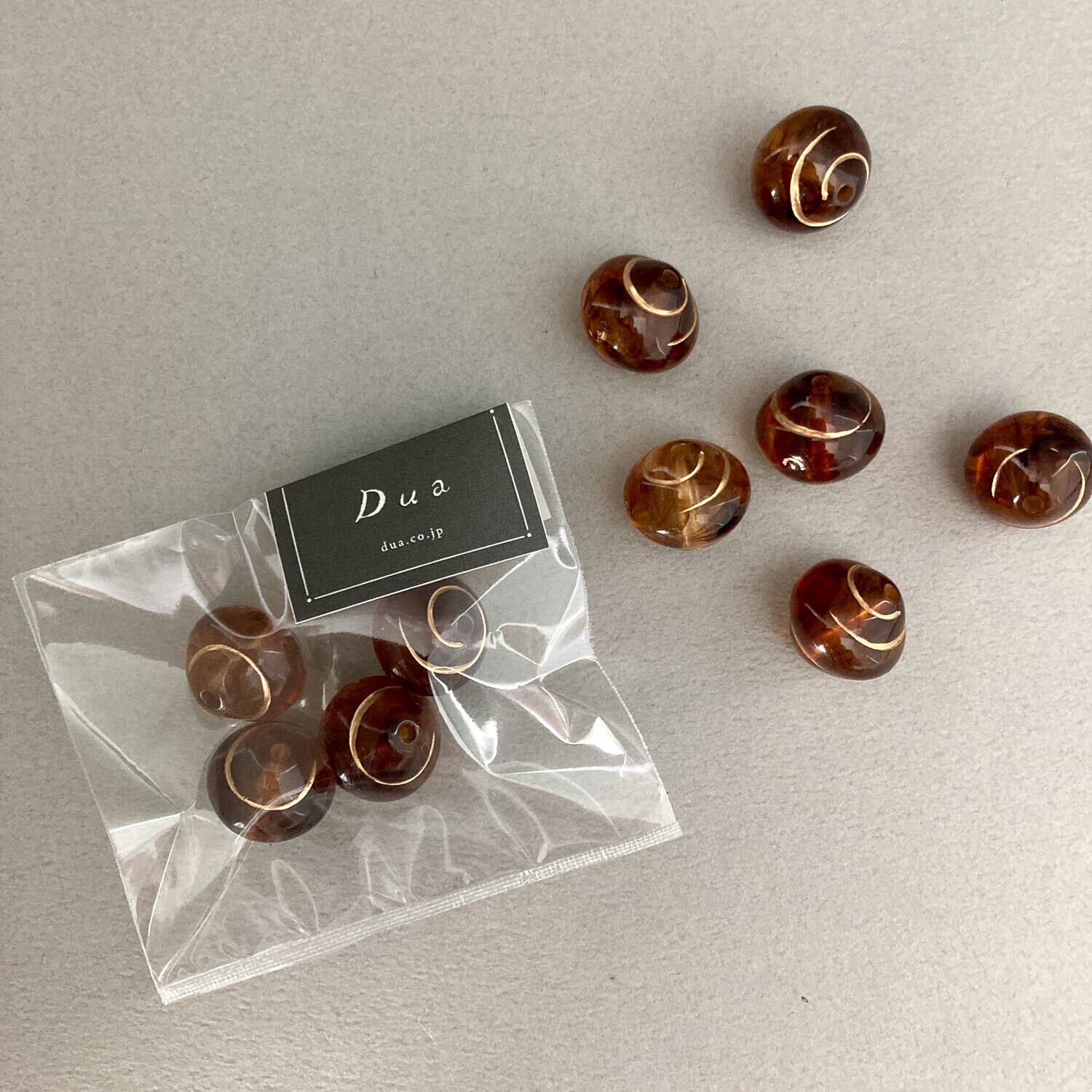 再入荷〉ゴールド渦巻き模様ビーズパック（4p） | Dua-アクセサリー