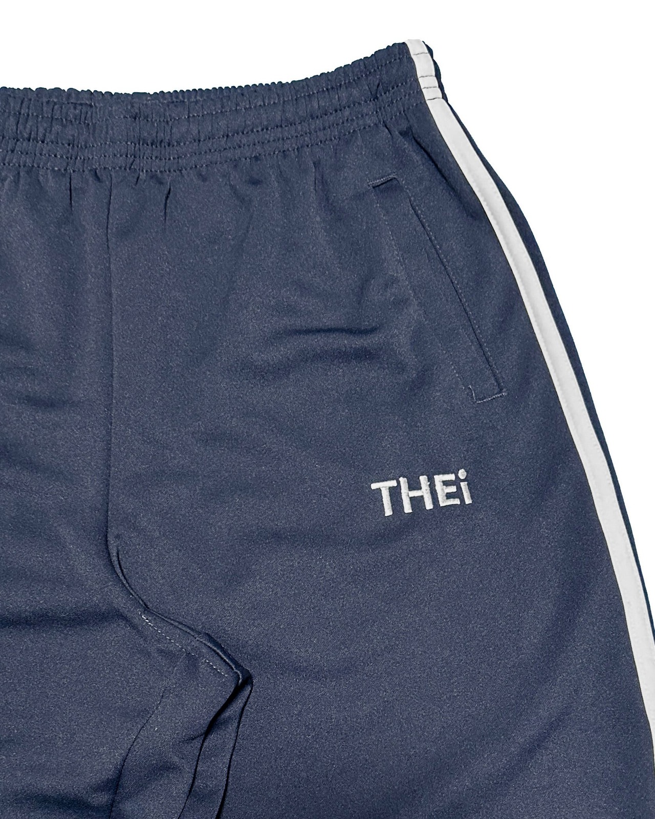 BASIC ONE POINT TRACK PANTS - NAVY / WHITE