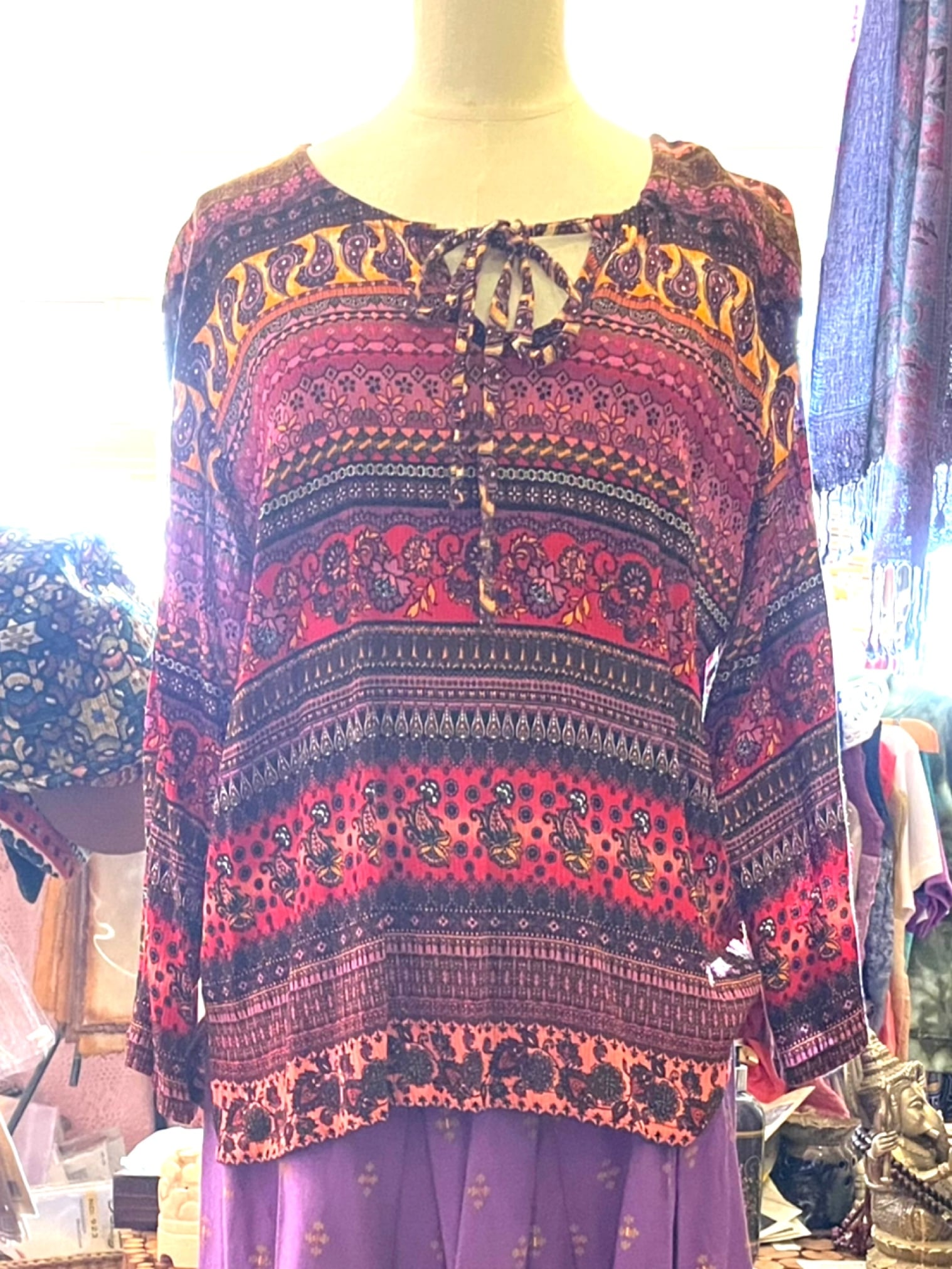 新品、エスニック☆レッド系 新品、エスニック☆レッド系