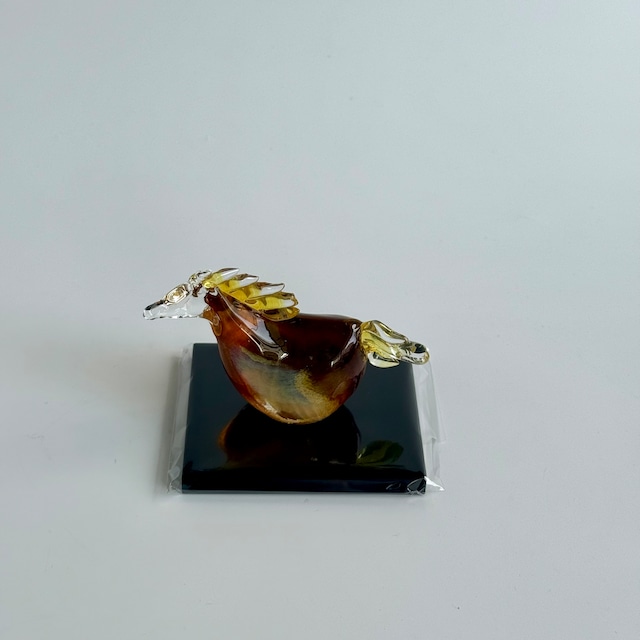 可児友紀 ガラスの 干支S 【黒台付き】