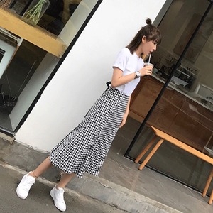 スカート レディース 送料無料 プリーツスカート ギンガムチェック ハイライズ ハイウエストフレアスカート ミモレ丈 ミディアム丈 リラックス カジュアル ハイウエスト おしゃれ ナチュラル かわいい かっこいい こなれ感 スタイル 小顔見せ 着痩せ 体形カバー インスタ トレンド きれいめ チェック パッチワーク モノトーン ブラック 黒 エレガント ルーズ ゆったり 大人かわいい 上品 ゆる Tシャツドレス オフィス 通勤 OL デート お出かけ 旅行 カフェ ティアードスカート