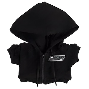 ブラックジップパーカー
