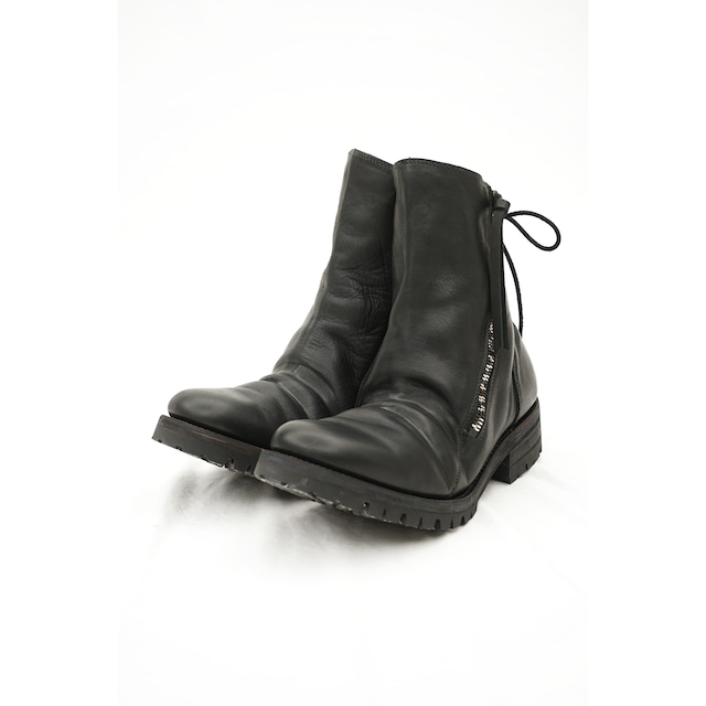 [D.HYGEN] ST109-0123A Horse Leather Back Lace-Up Boots