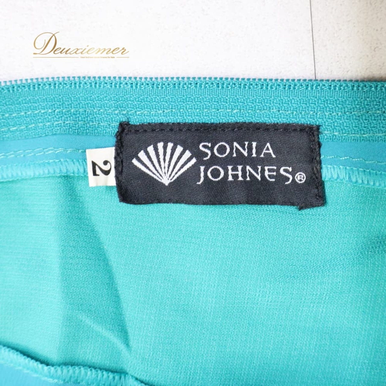 フラメンコ 衣装 SONIA JOHNES ソニアジョーンズ トップス ブラウス ブルー系 グリーン系 青緑 緑 レース フリル ダンス パーティ 発表会 華やか おしゃれ ダンス衣装 舞台 かわいい エレガント