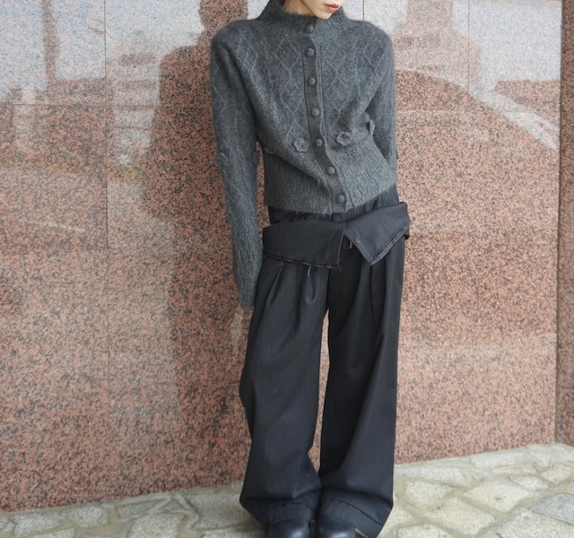 【mukcyen】yak cable knit cardigan
