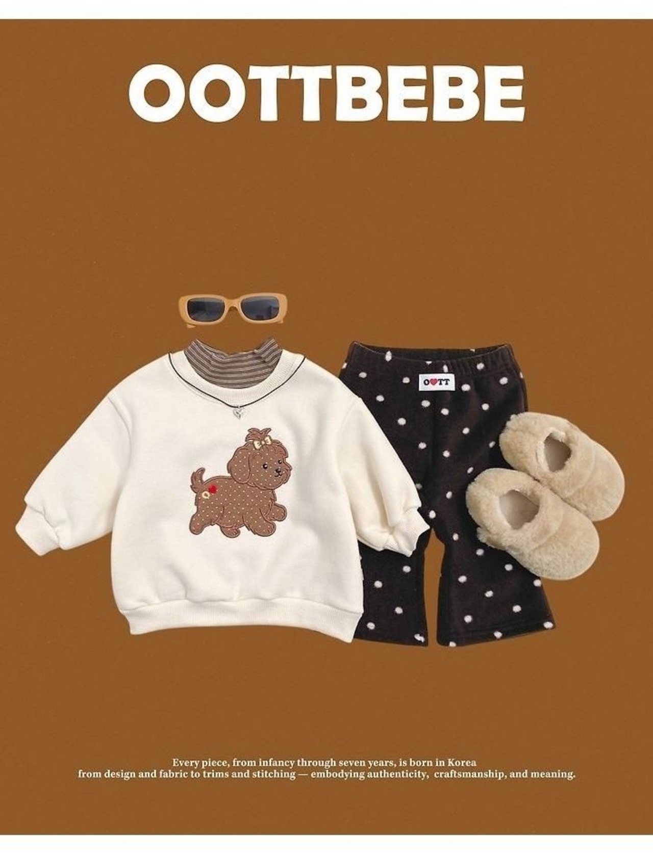 韓国子供服 / 26winter / oottbebe / ピーナッツブーツカットパンツ / ベビー&キッズ / 冬服 *XS~XL*