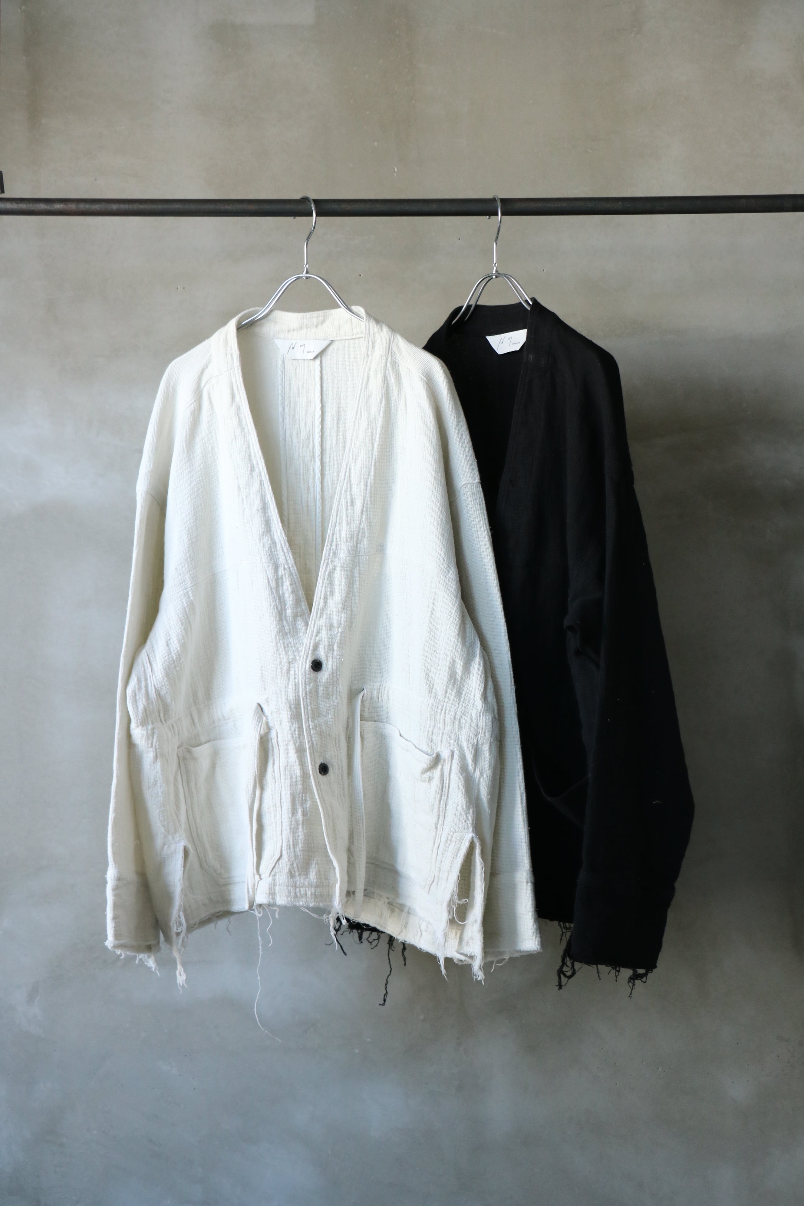 Ancellm - PANAMA COLLAR LESS SHIRT JACKET - / ANC-SH51  