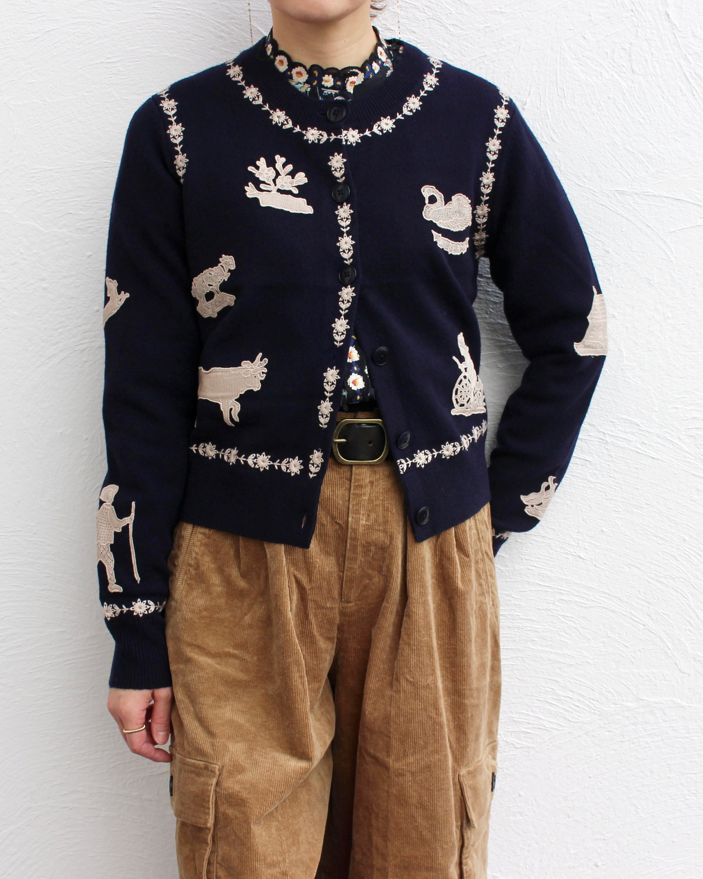 Sea New York/lace patch cardigan