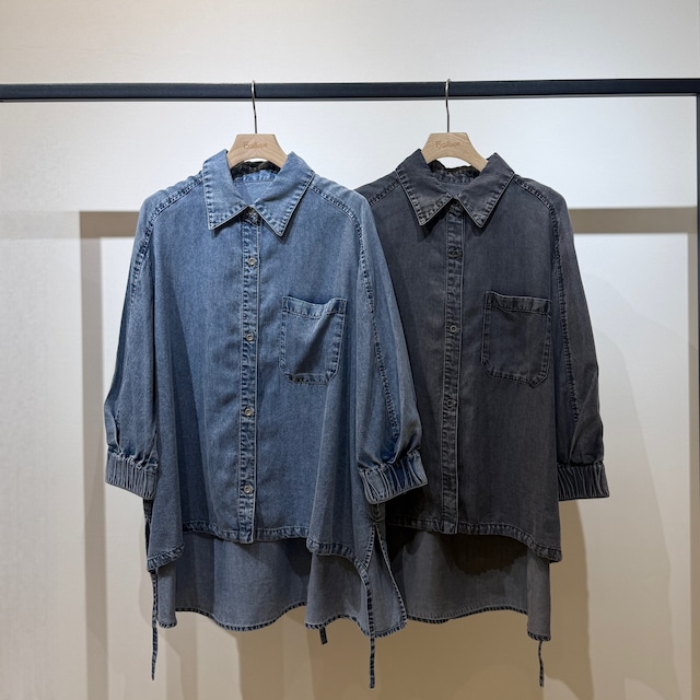 【限定店舗】テンセルデニムシャツブルゾン