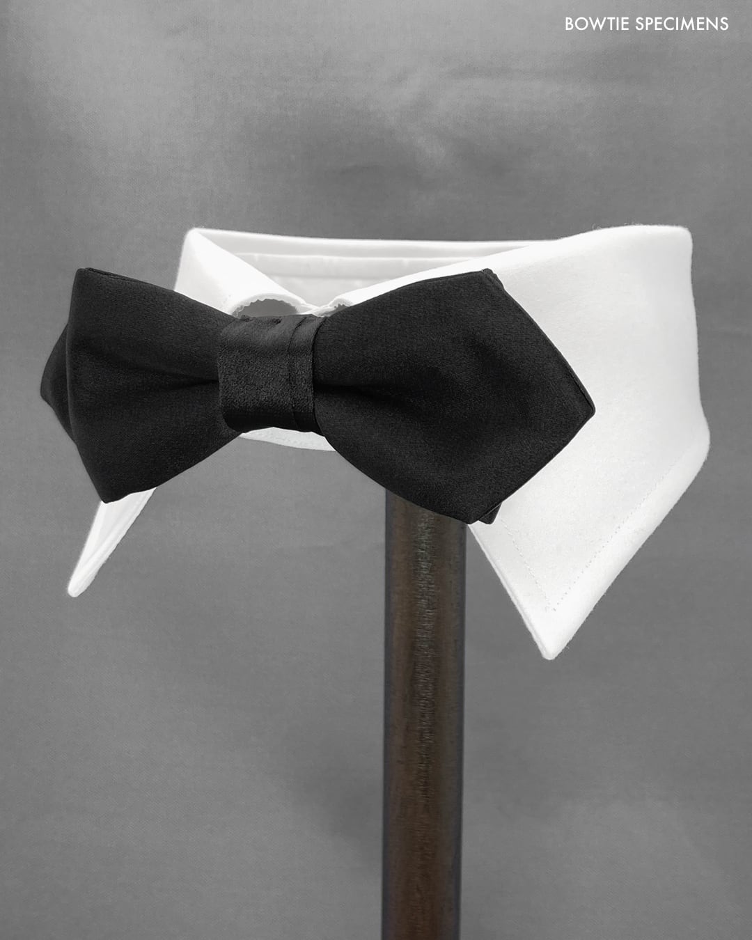 スタンダード・ポインテッドエンド (ブラックサテン/ソリッド) 作り