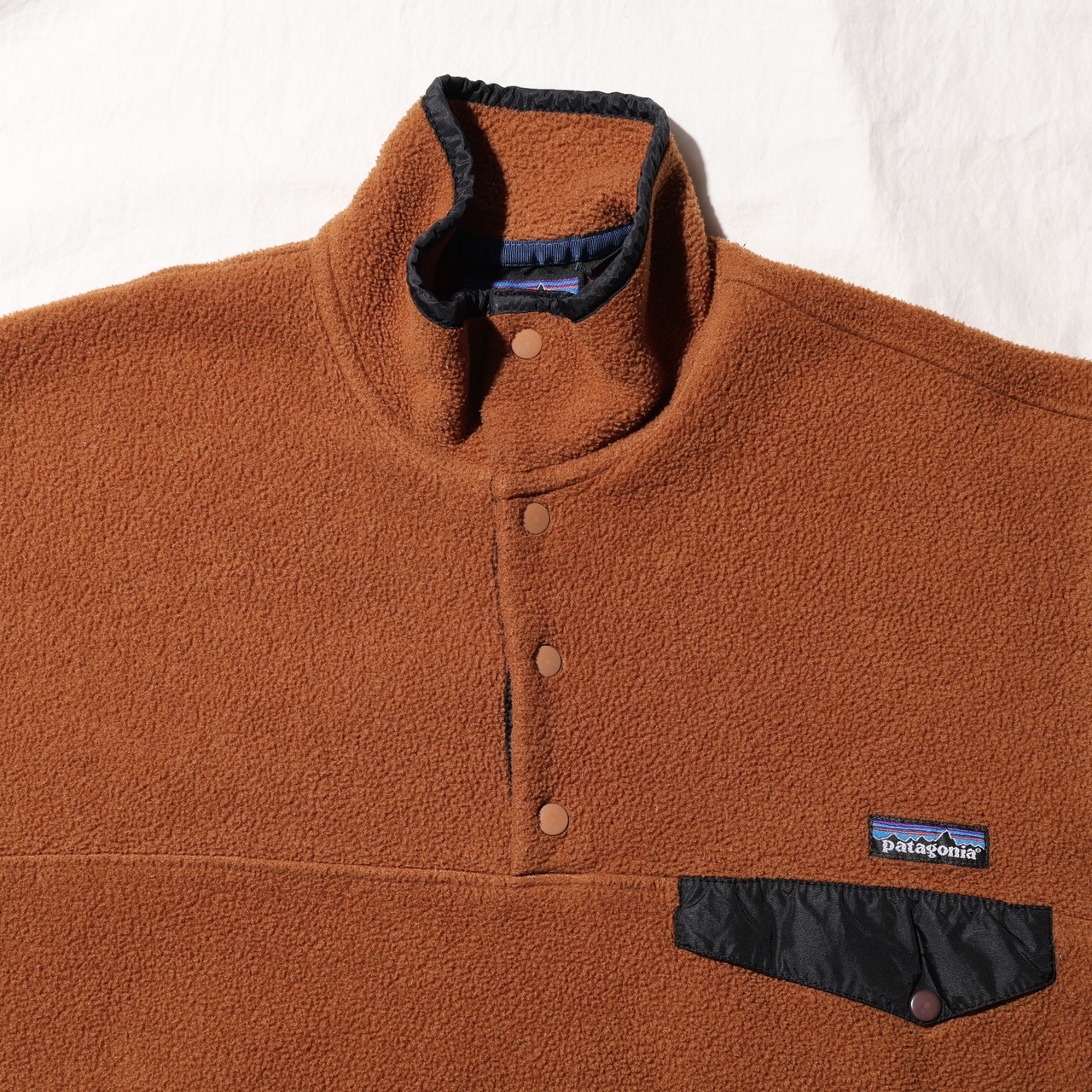 美品 M 99年 ブラウン 茶色 Synchilla Snap-T Patagonia シンチラ スナップT パタゴニア