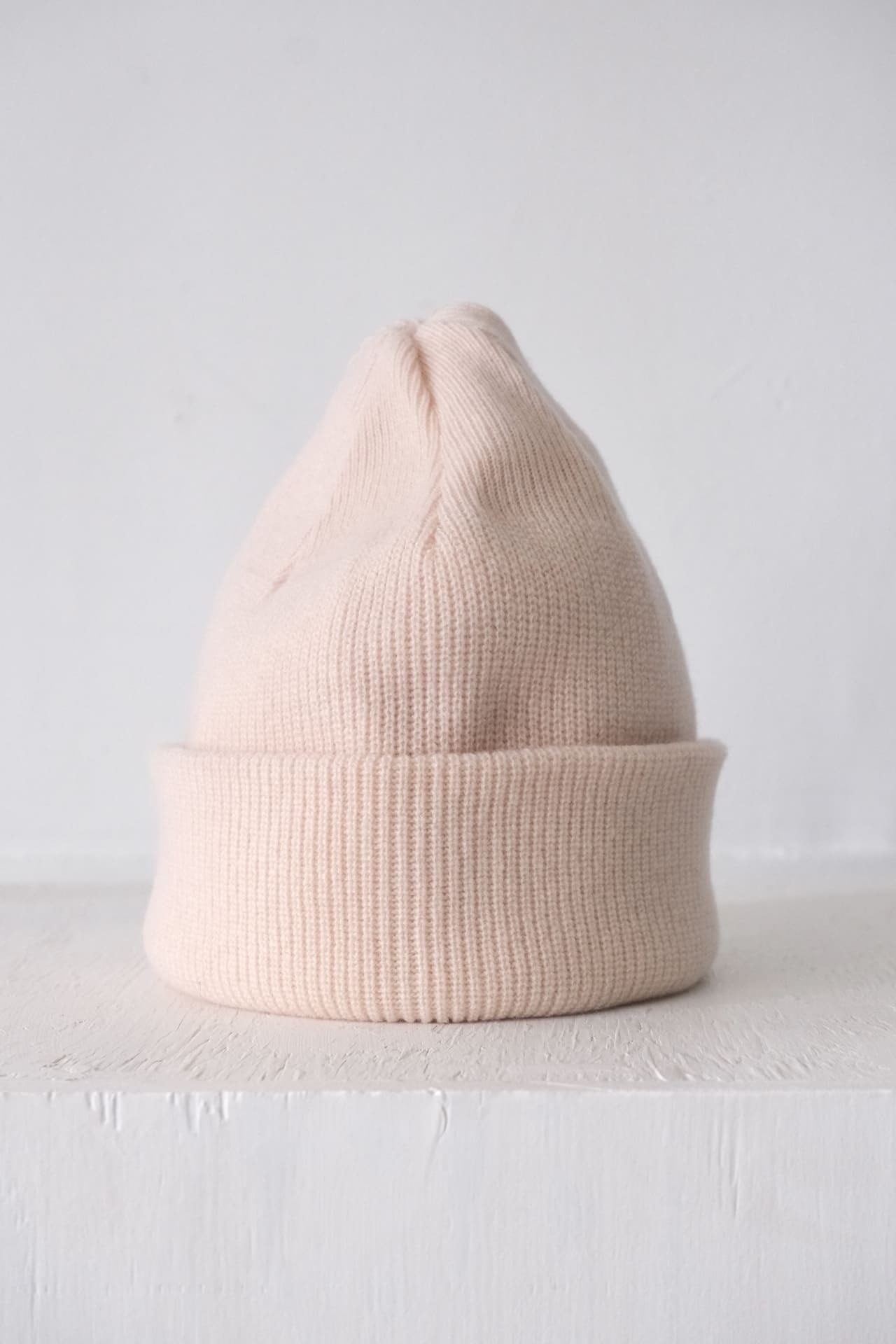 FUJITO Knit Cap Powder Pink,Natural,Black