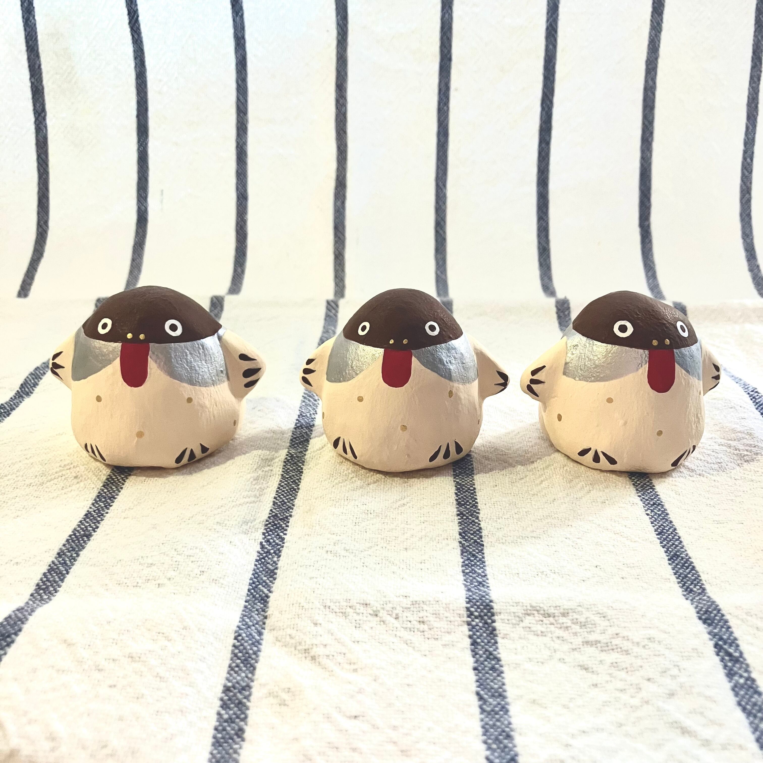 厄と福を取り替えっこ☆鷽(うそ)鳥ちゃん張り子③ | シッポ堂