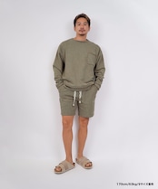 【#Re:room】VINTAGE WASHED PIGMENT SWEAT SHORTS［REP244］