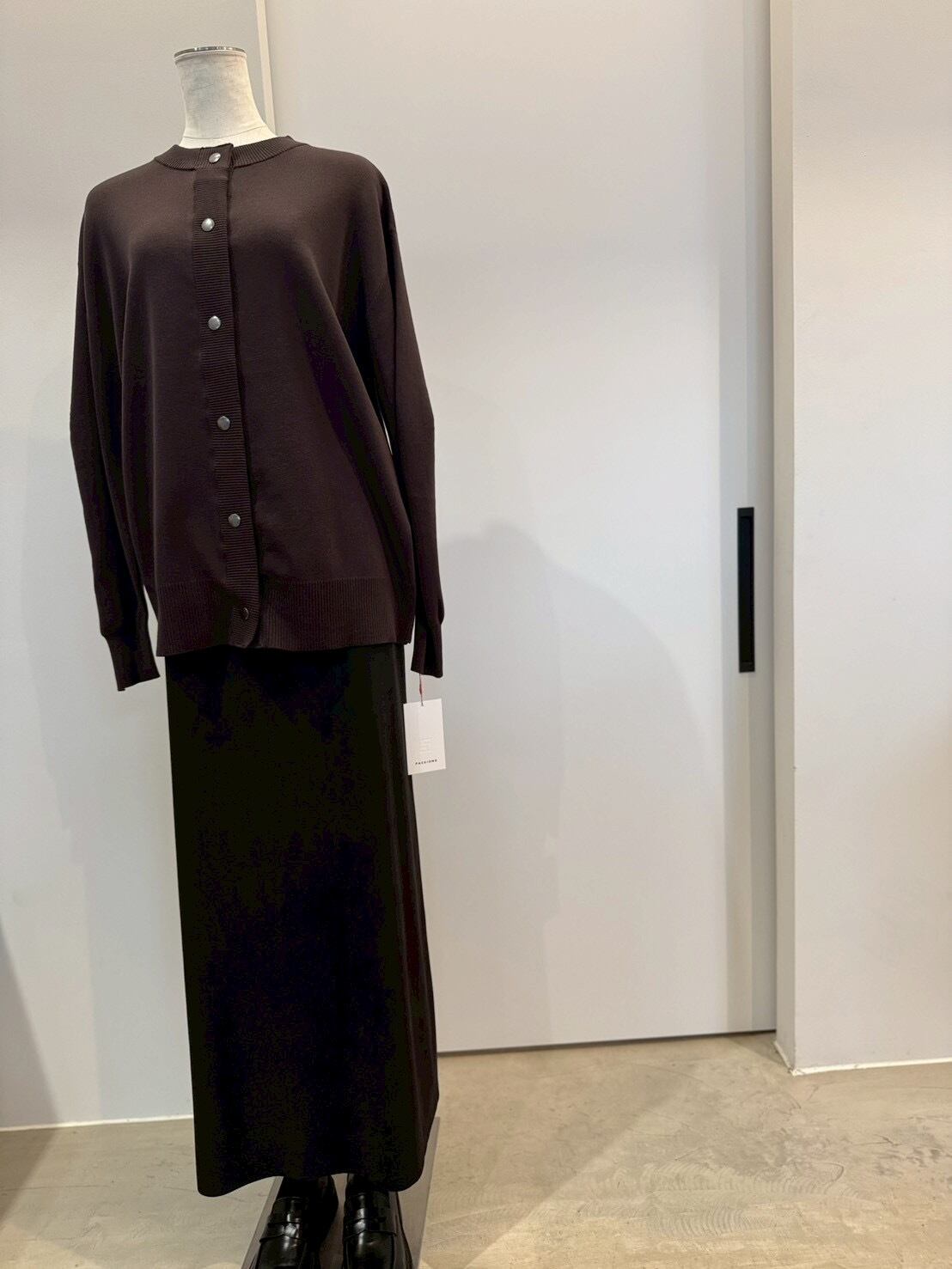 【cafune】フェイクスエードロングスカート　545612