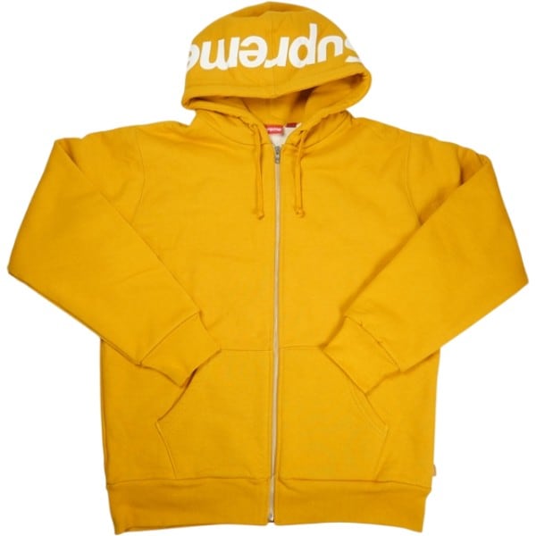 Supreme ジップアップパーカー イエロー Size【XL】 SUPREME シュプリーム 11AW Hood Logo Thermal Zipup