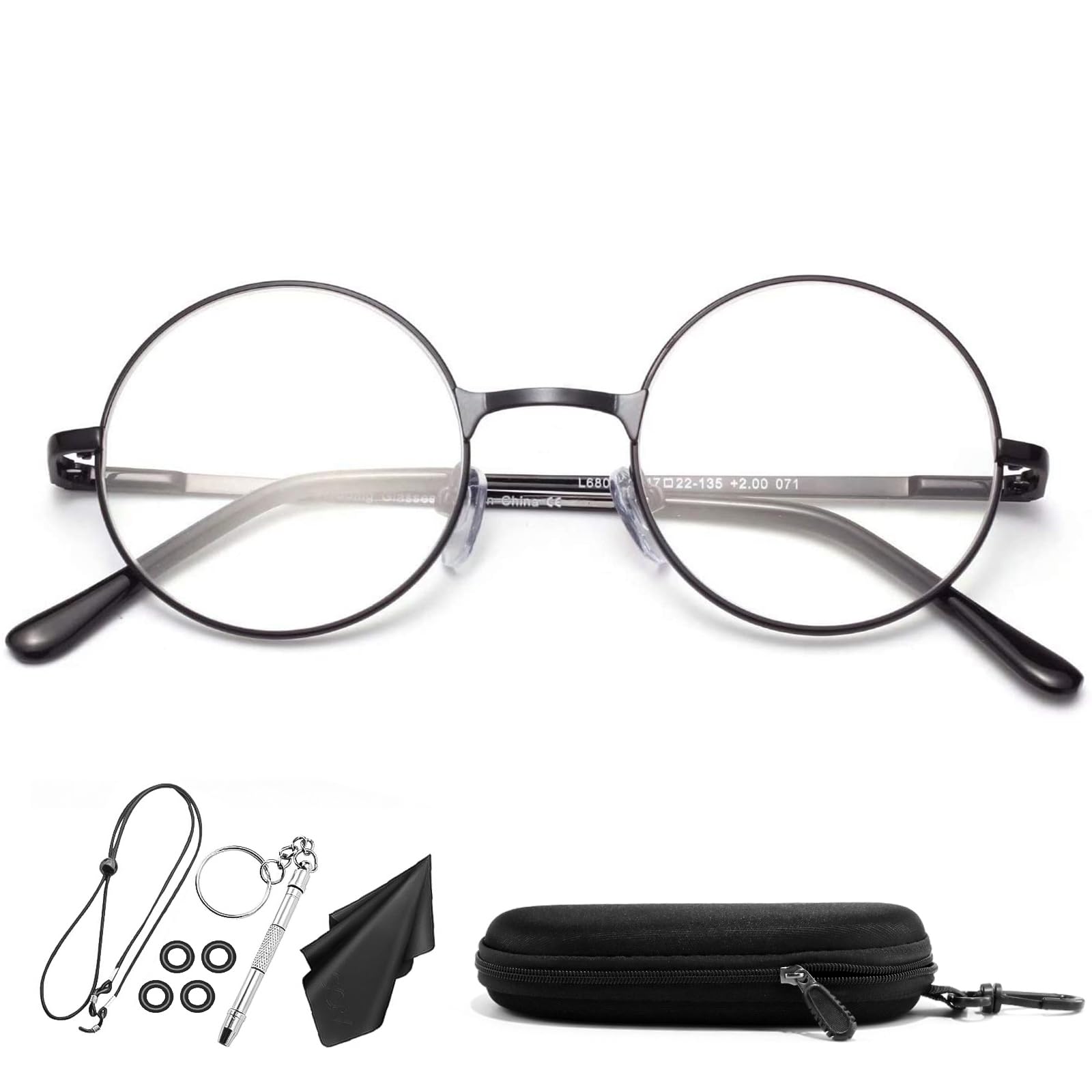 【努力特価】おしゃれ老眼鏡 メンズ レディース 丸メガネ ブルーライトカット かわいい 老眼鏡