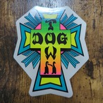 【ST-272】Dogtown Skateboard ドッグタウン STICKER スケートボード ステッカー NEON CROSS