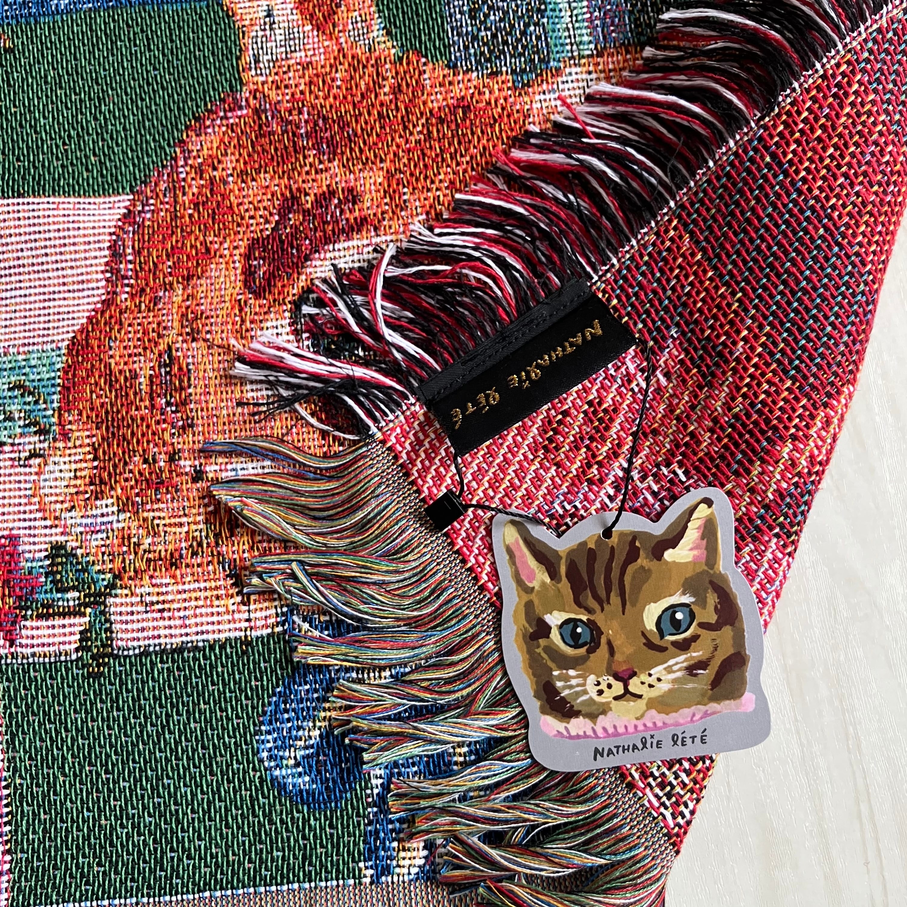 ナタリーレテ タペストリーラグ ラグマット 150cm×90cm うさぎ