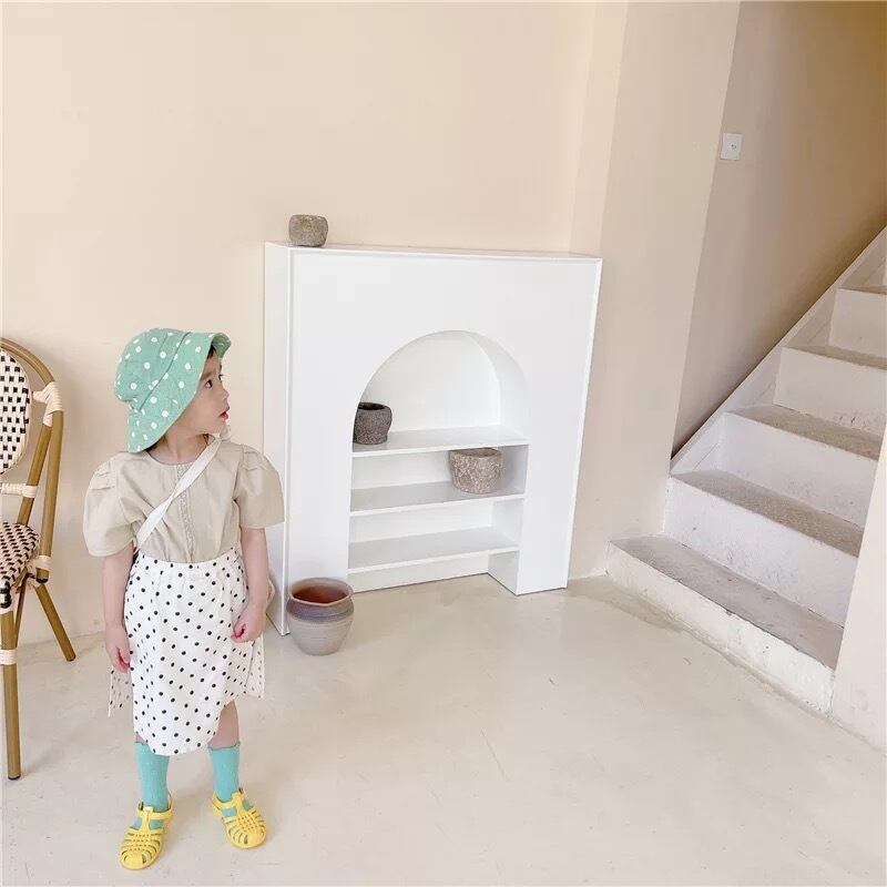 【即納】サイドスリットの水玉スカパン|海外子供服|韓国子供服