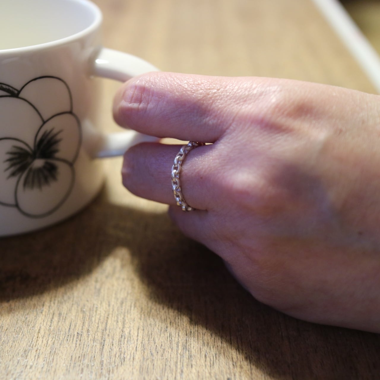 チェーンリング/size 8/シルバー950 SILVER950 CHAIN RING / シルバー950 チェーンリング | ROSETTAPRAYER