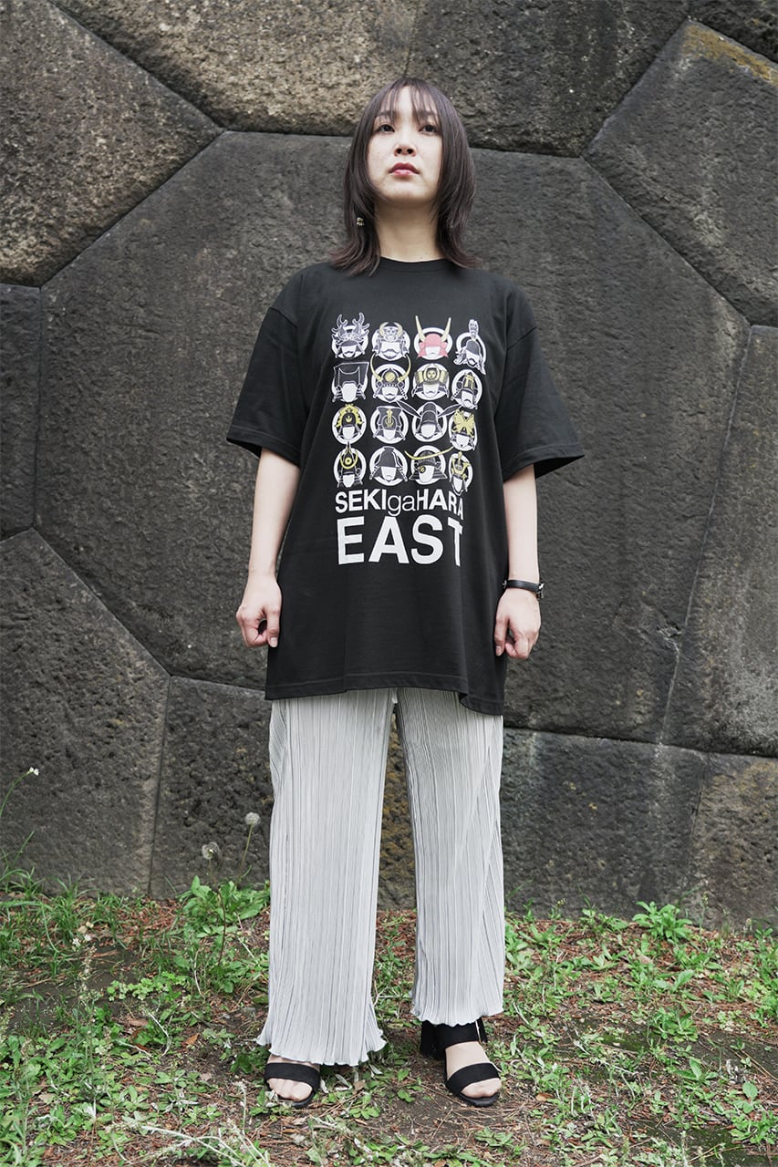 関ヶ原 東軍 Tシャツ（黒）Ttpe1 | 戦国と武将のアイテム yockdesign
