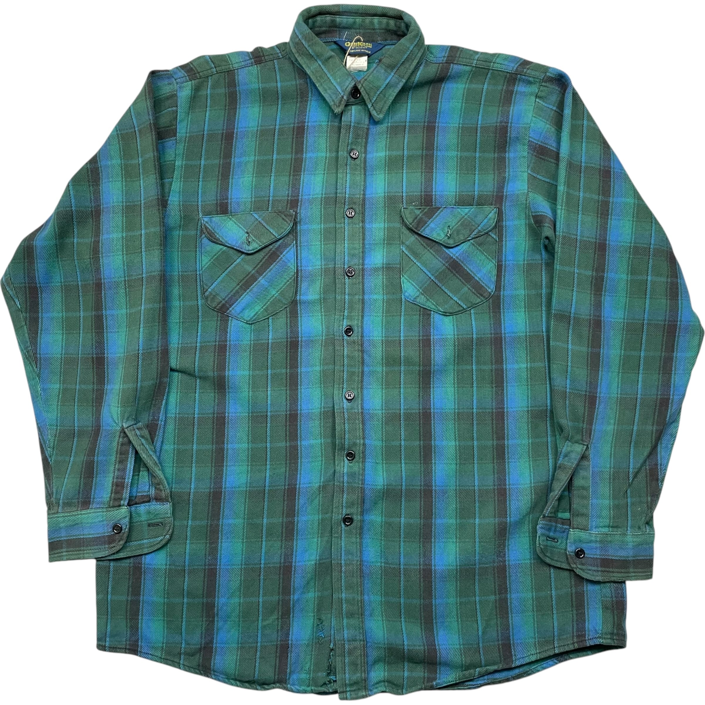 《XL》 OSH KOSH オシュコシュ ヘビーネルシャツ チェック柄 80年代〜 no.5206