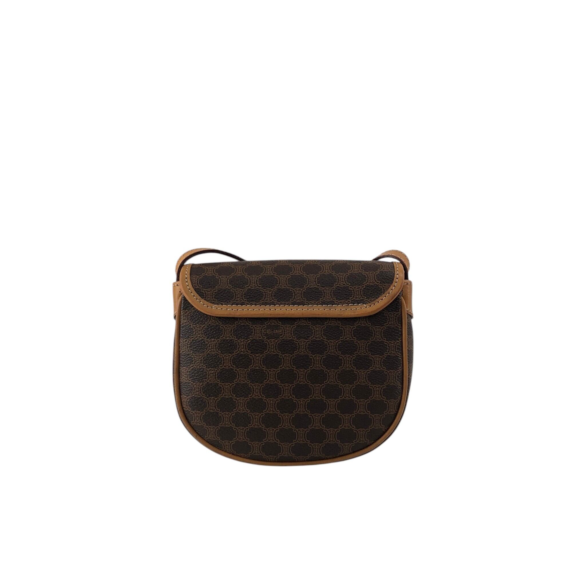 CELINE セリーヌ マカダム ショルダーバッグ ブラウン CELINE セリーヌ マカダム ショルダーバッグ ブラウン