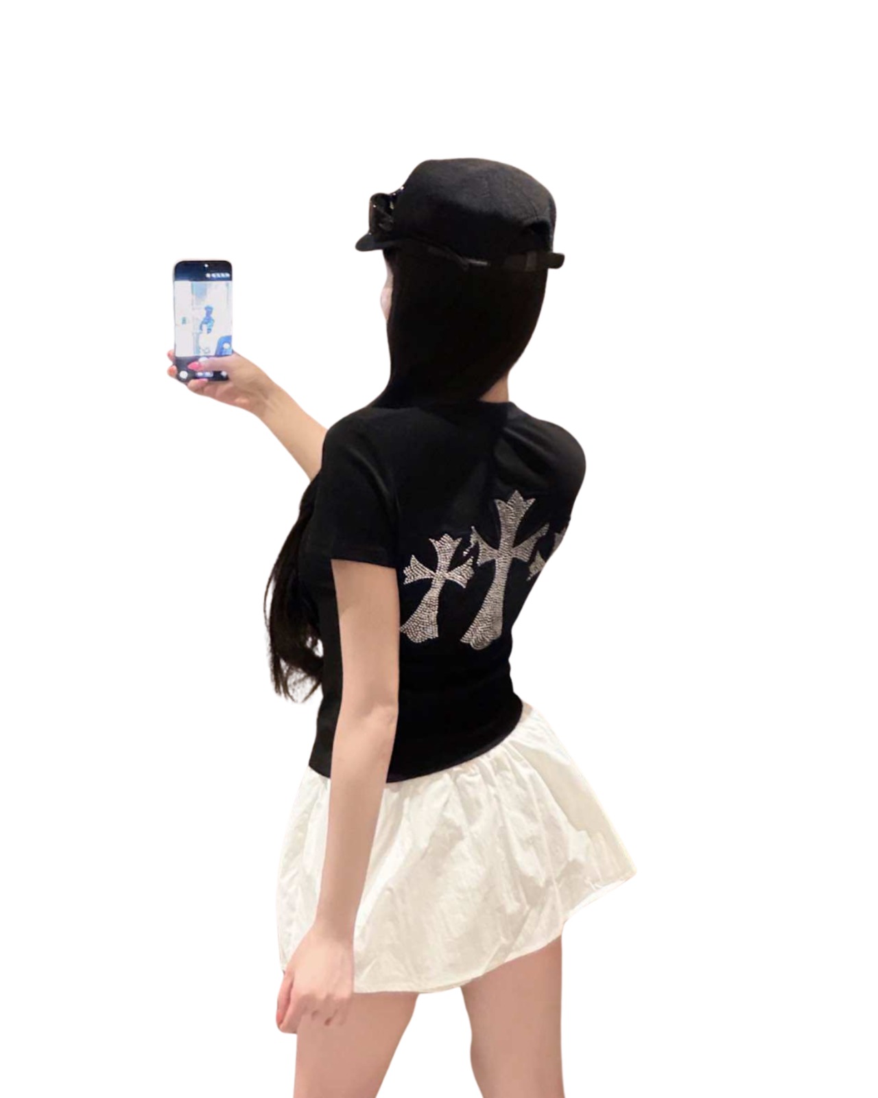 ホットダイヤモンドクロスTシャツ(WT00004)