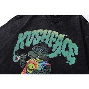 VINTAGE ストリート スモークリング クロコダイル Tシャツ T858