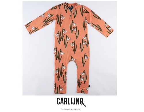 【 即納 】 CARLIJNQ カーラインク ロンパース カバーオール ボディスーツ 長袖 足付き 秋冬 秋 冬 新作 子供服 子供 赤ちゃん ベビー 女の子 男の子 ユニセックス 人気 おすすめ かわいい おしゃれ 出産祝い プレゼント 贈り物 ギフト 柄 フラワープリント 花柄 インポート 海外子供服 海外ブランド 50 60 70 80