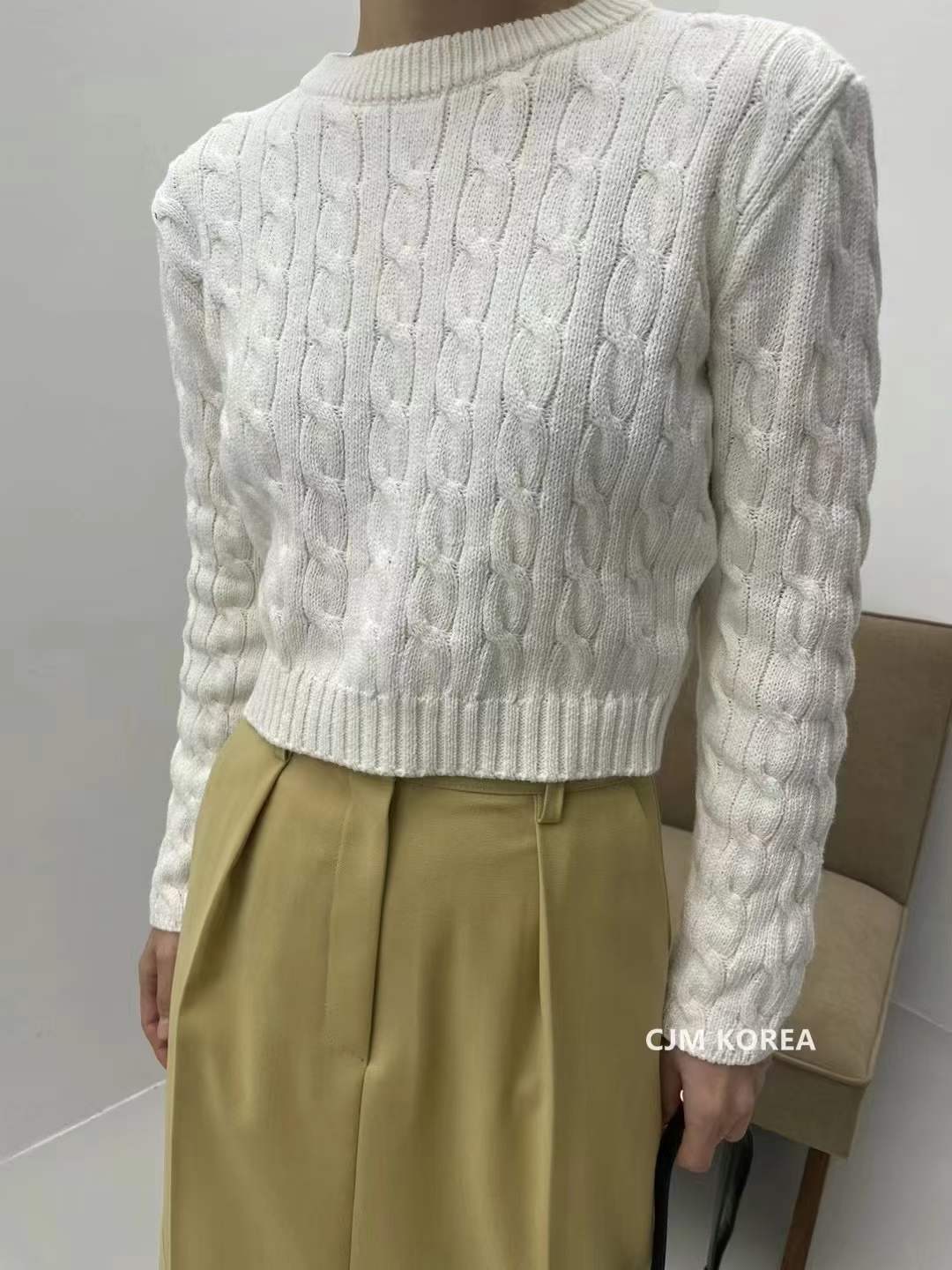 バッグリボンニットトップス　AJ1079-1183