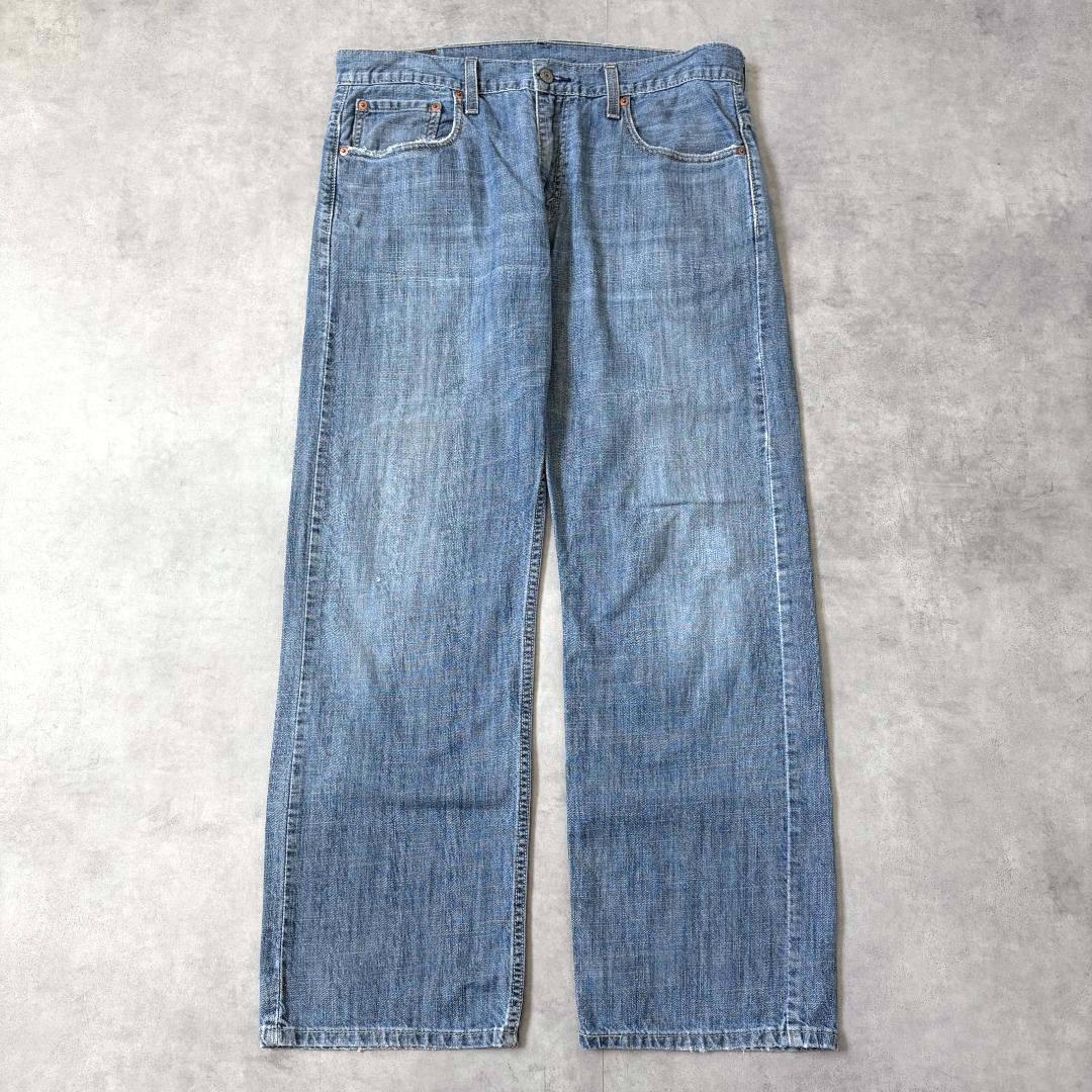 リーバイス569 Levis W32 ブルーデニム 青 古着 ヒゲ 21323