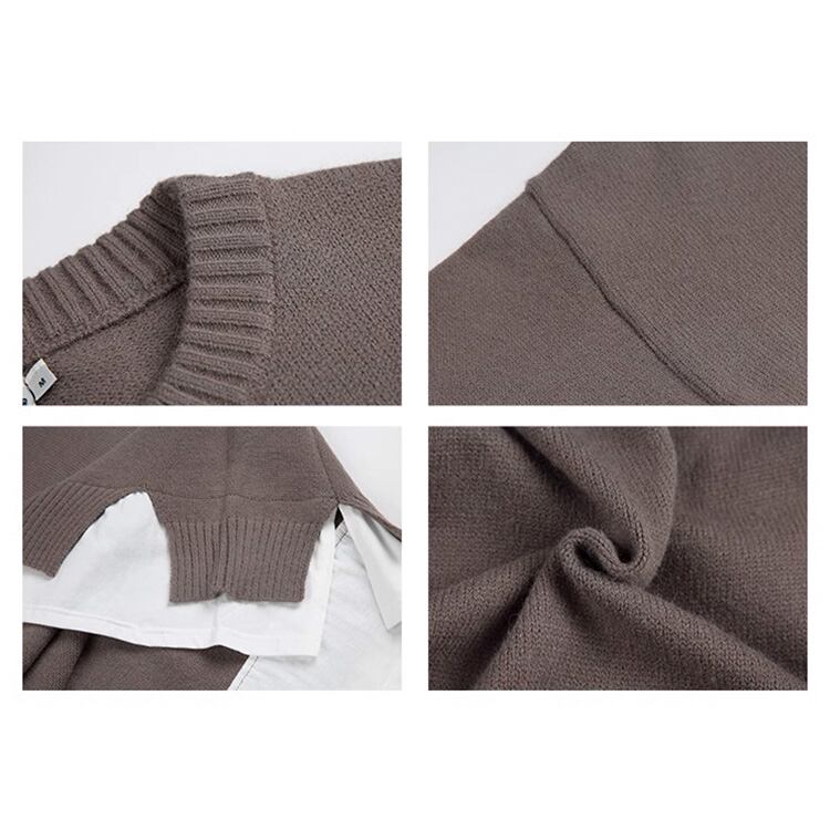 ★FAKE TWO PIECE SWEATER　　　A0835