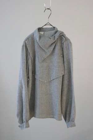 80s-90s Euro design lame knit blouse