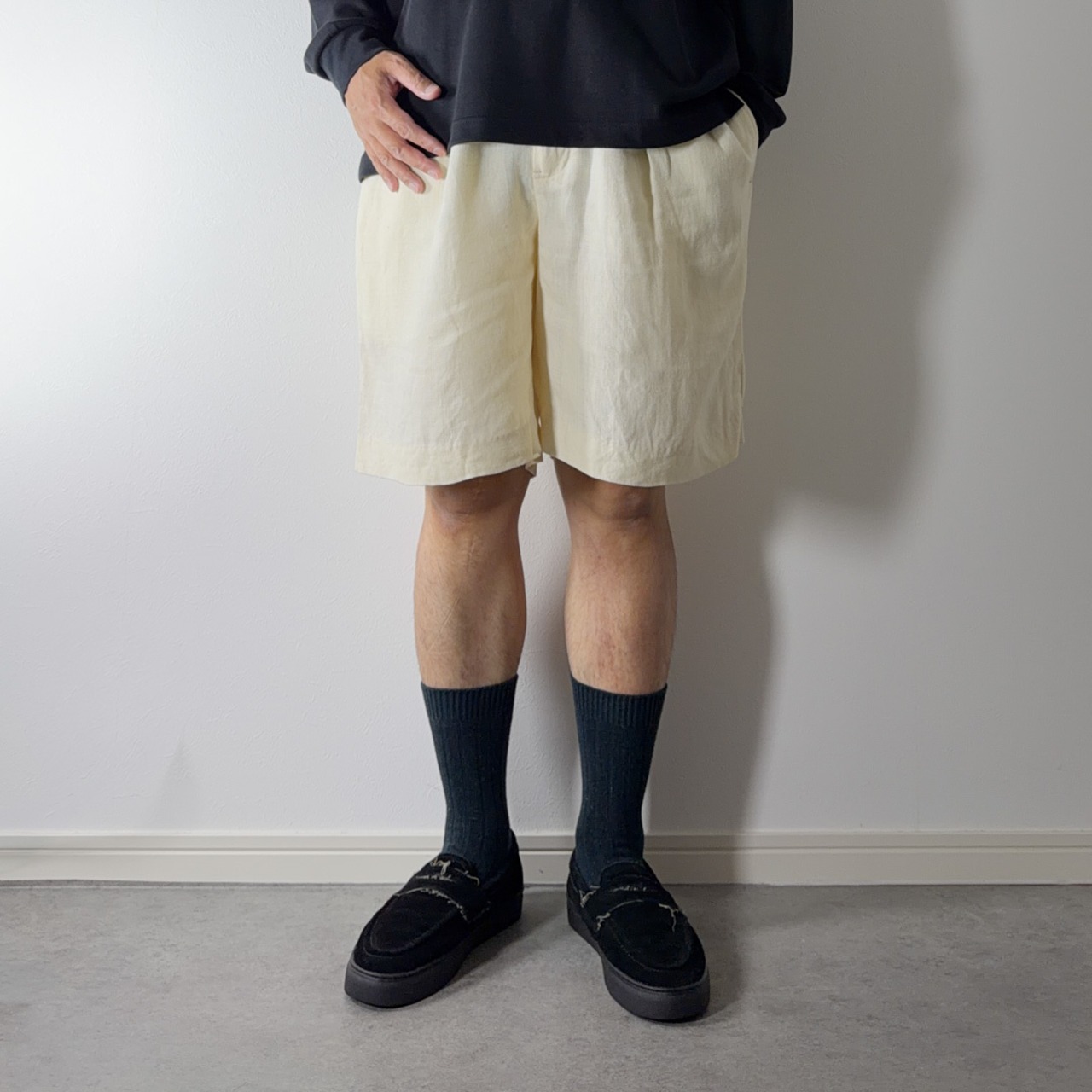 Polo by Ralph Lauren Double-pleated linen shorts [W38] 古着 - 12