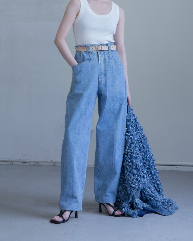 1980-90s high waist wide leg jeans