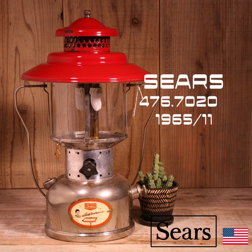 Sears シアーズ ダブルマントル ビンテージランタン テッドウィリアムズ 476.7020 1965年11月製造 [BE01]