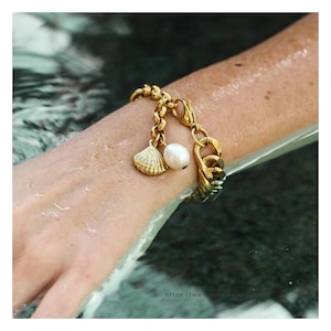 316L Double Chain Bracelet Shell