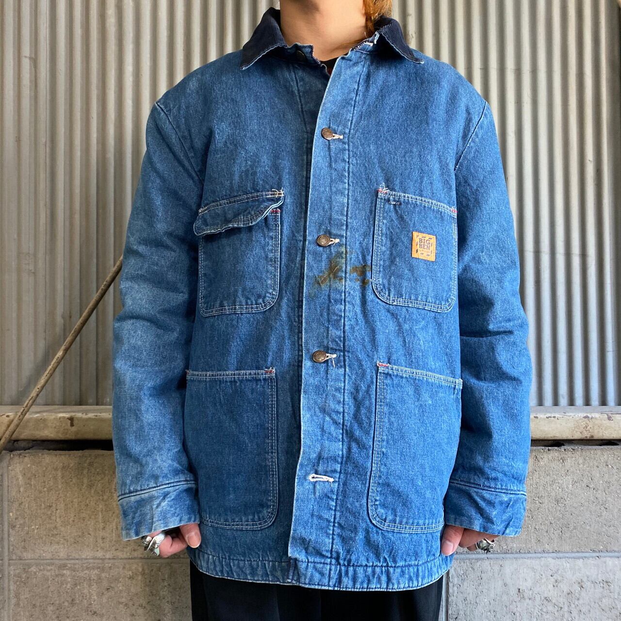 70〜80年代 ビッグベン デニムカバーオール メンズXL 古着 BIG BEN by Wrangler ブランケットライナー 70s 80S  ビンテージ ヴィンテージ【デニムジャケット】【WS2201】 | cave 古着屋【公式】古着通販サイト