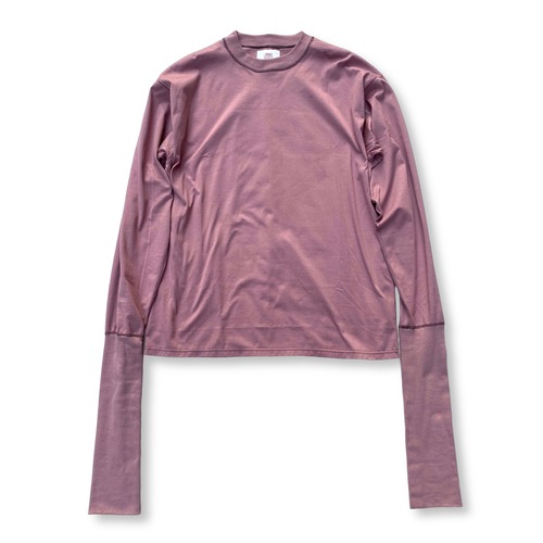 HOMO LUDENS  Super Long Rib Tee (PINK)