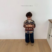 【取寄】THE GOGUMA ポイントタック裏起毛デニムパンツ|冬服|韓国子供服