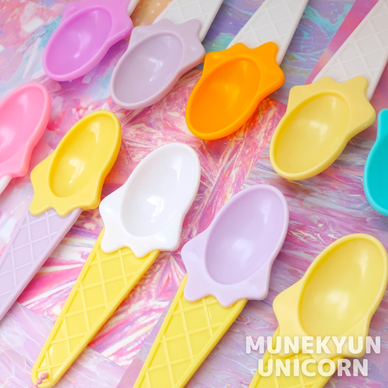 #L069 【1個/1pc】チェーン付きアイスクリーム スプーン チャーム / Ice cream Spoon Pendant
