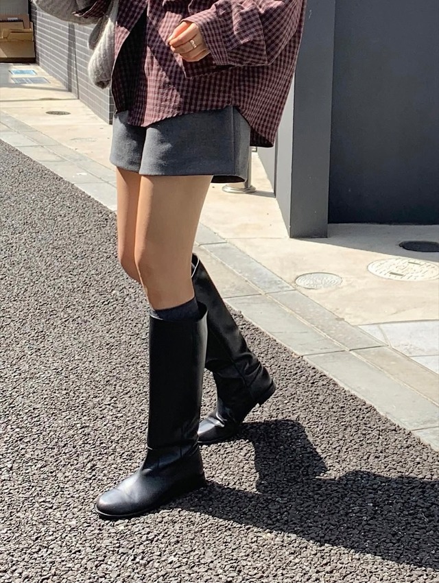 [LITER] poe wool button shorts (即納)