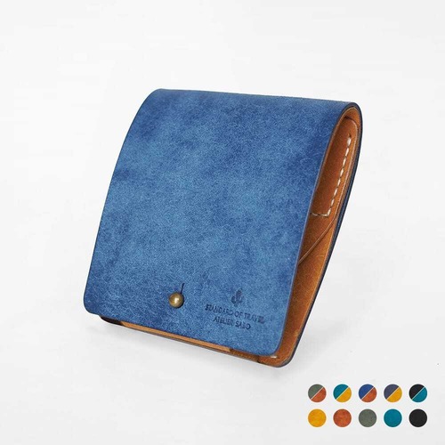 そこそこ薄い 二つ折り財布【全10色】