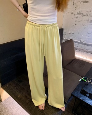 ドローストリング ワイドイージーパンツ 3color A1073
